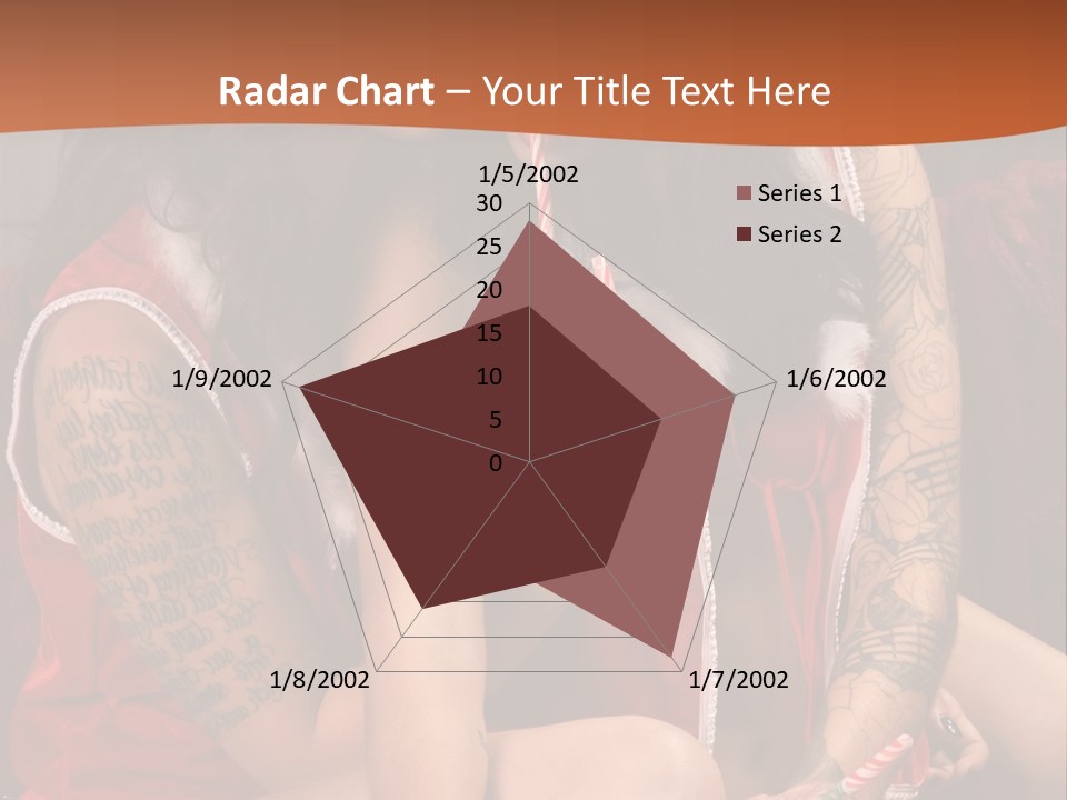 American Two Lady PowerPoint Template