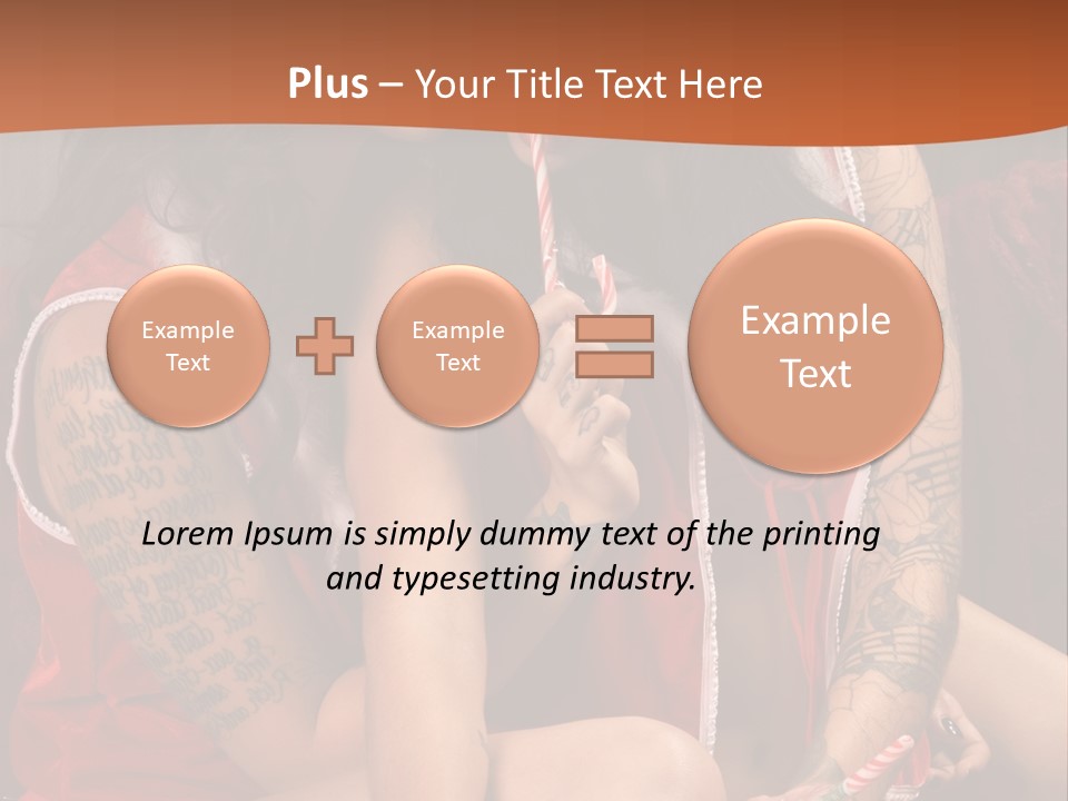 American Two Lady PowerPoint Template