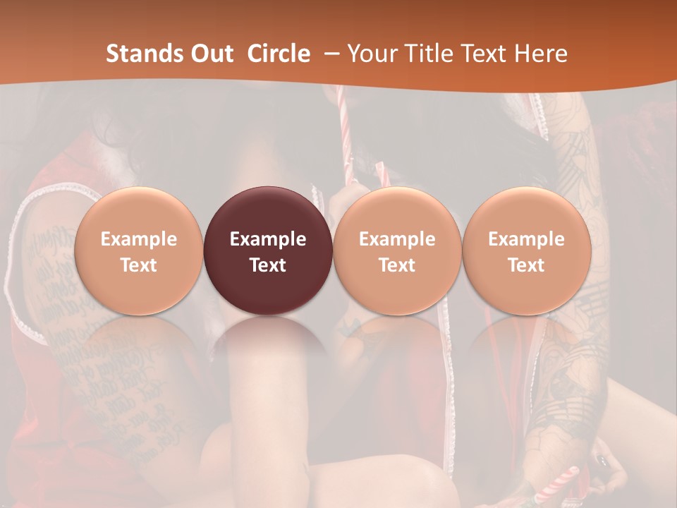 American Two Lady PowerPoint Template