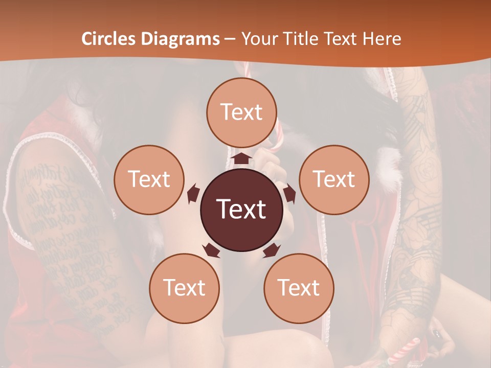 American Two Lady PowerPoint Template