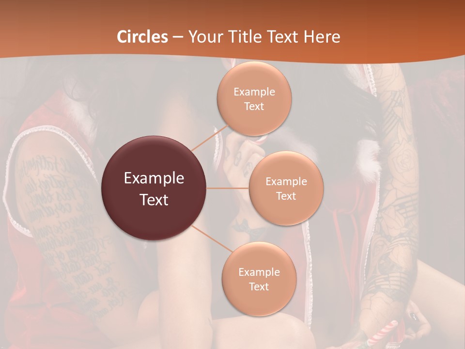 American Two Lady PowerPoint Template