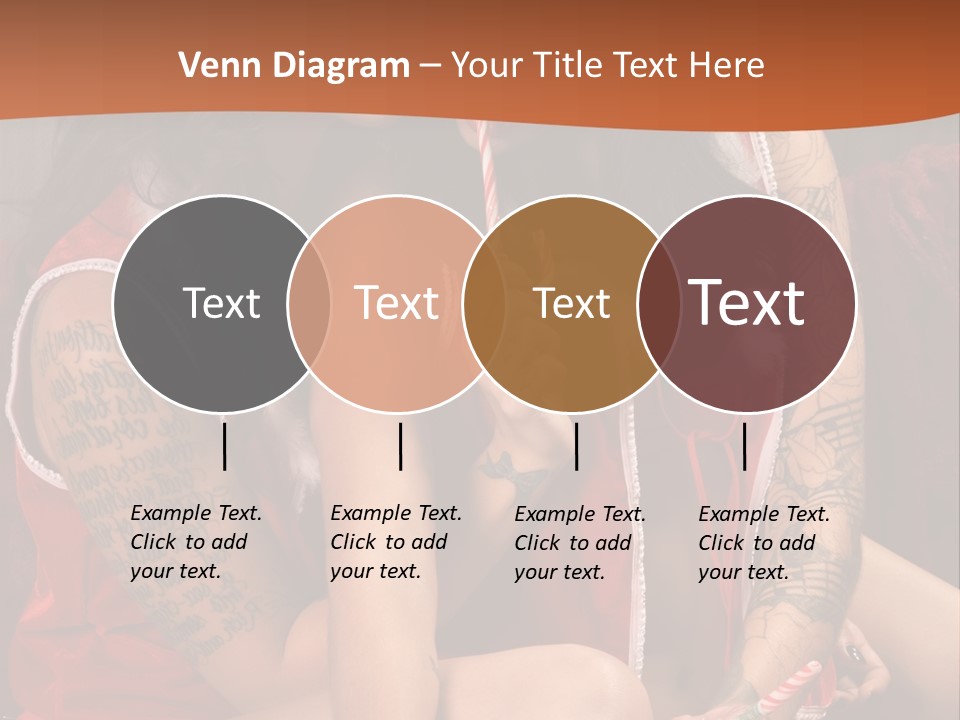 American Two Lady PowerPoint Template