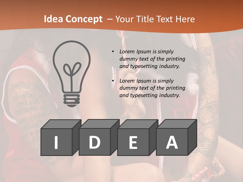 American Two Lady PowerPoint Template