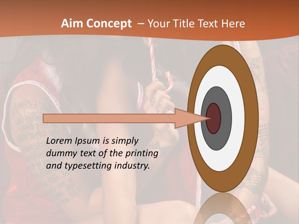 American Two Lady PowerPoint Template