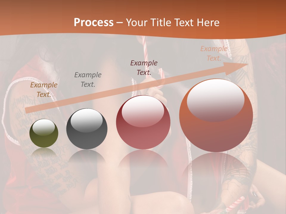 American Two Lady PowerPoint Template