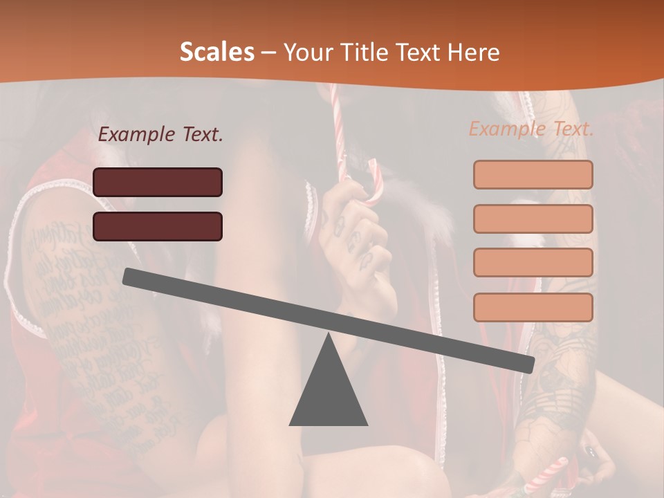 American Two Lady PowerPoint Template