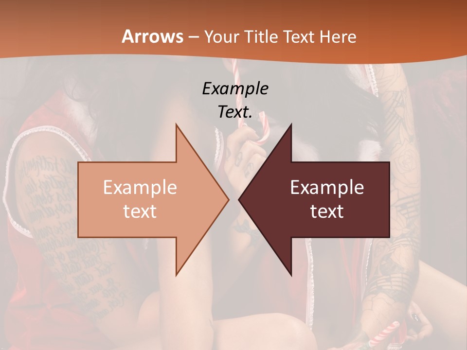 American Two Lady PowerPoint Template