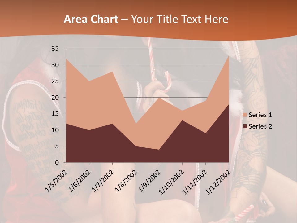 American Two Lady PowerPoint Template