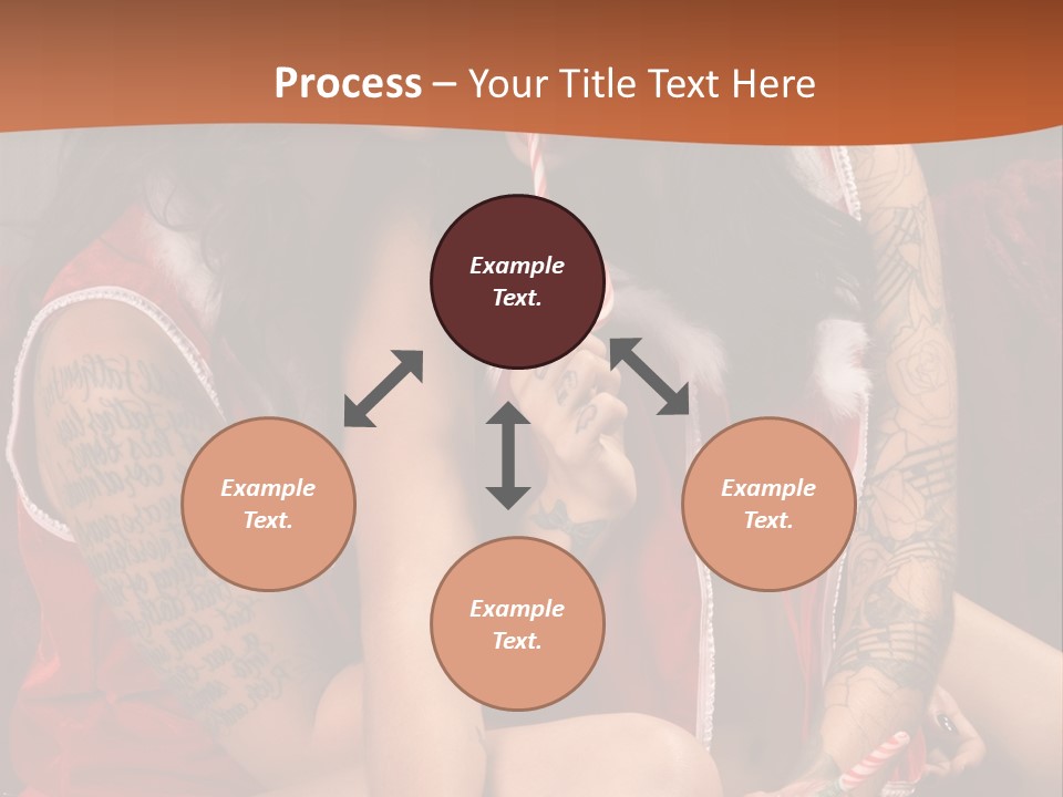 American Two Lady PowerPoint Template