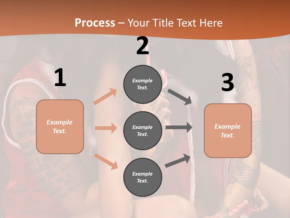 American Two Lady PowerPoint Template
