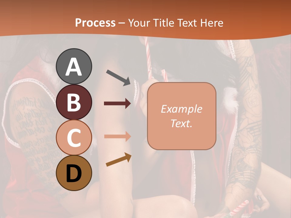 American Two Lady PowerPoint Template