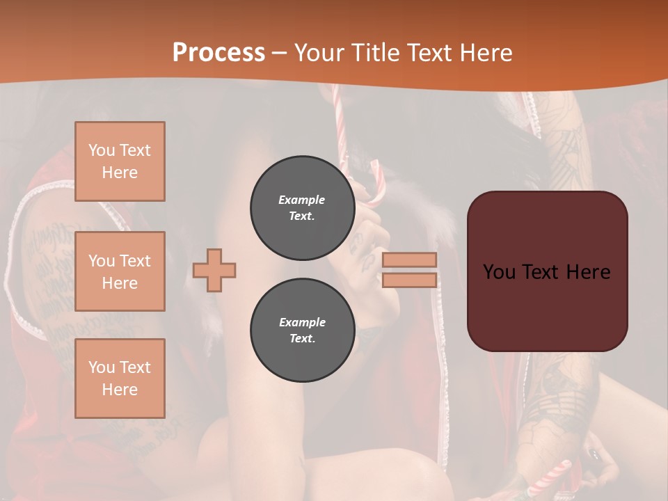 American Two Lady PowerPoint Template