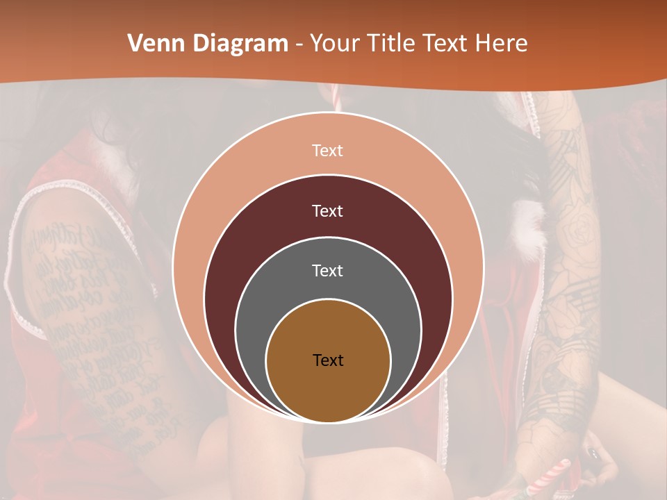 American Two Lady PowerPoint Template