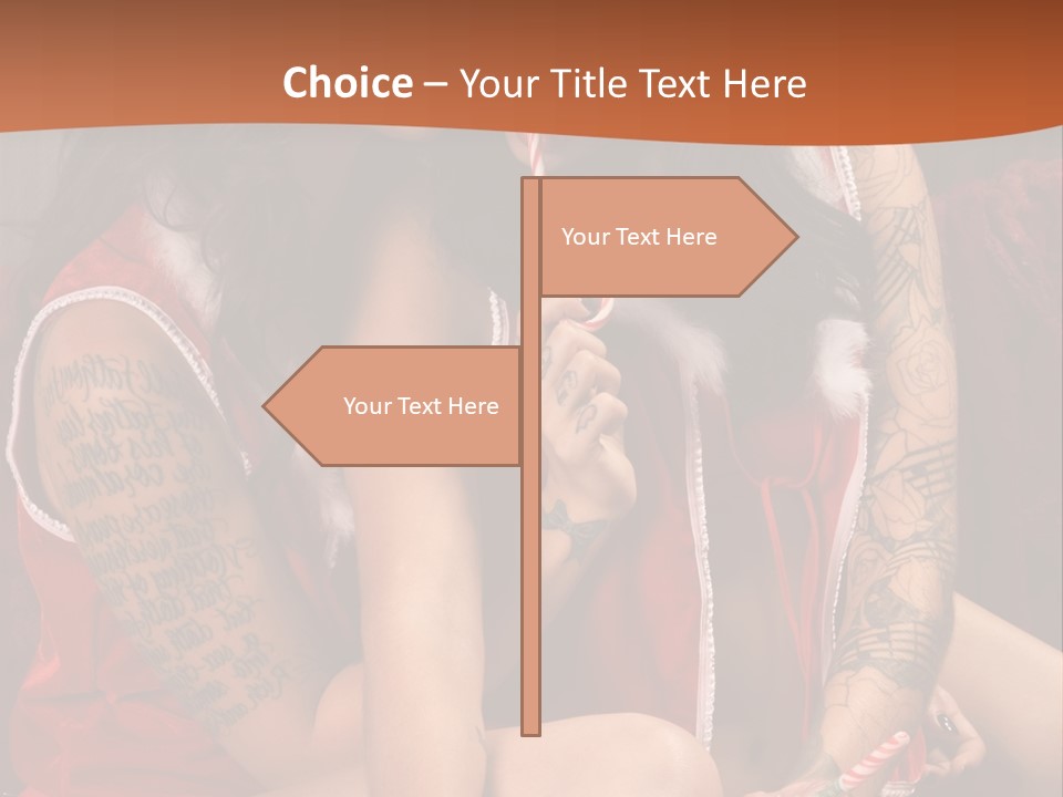 American Two Lady PowerPoint Template