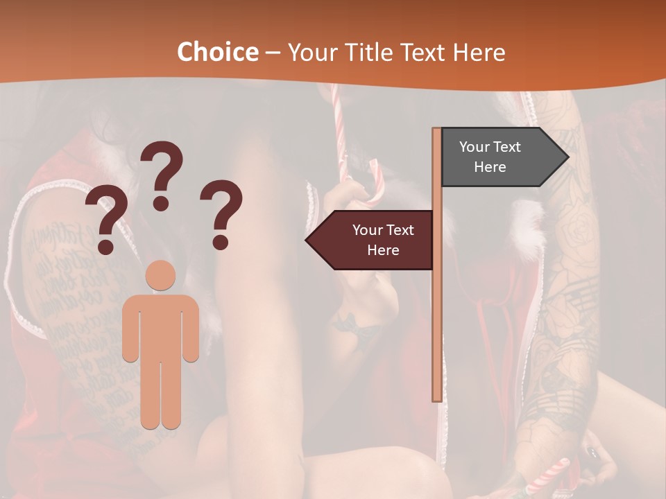 American Two Lady PowerPoint Template