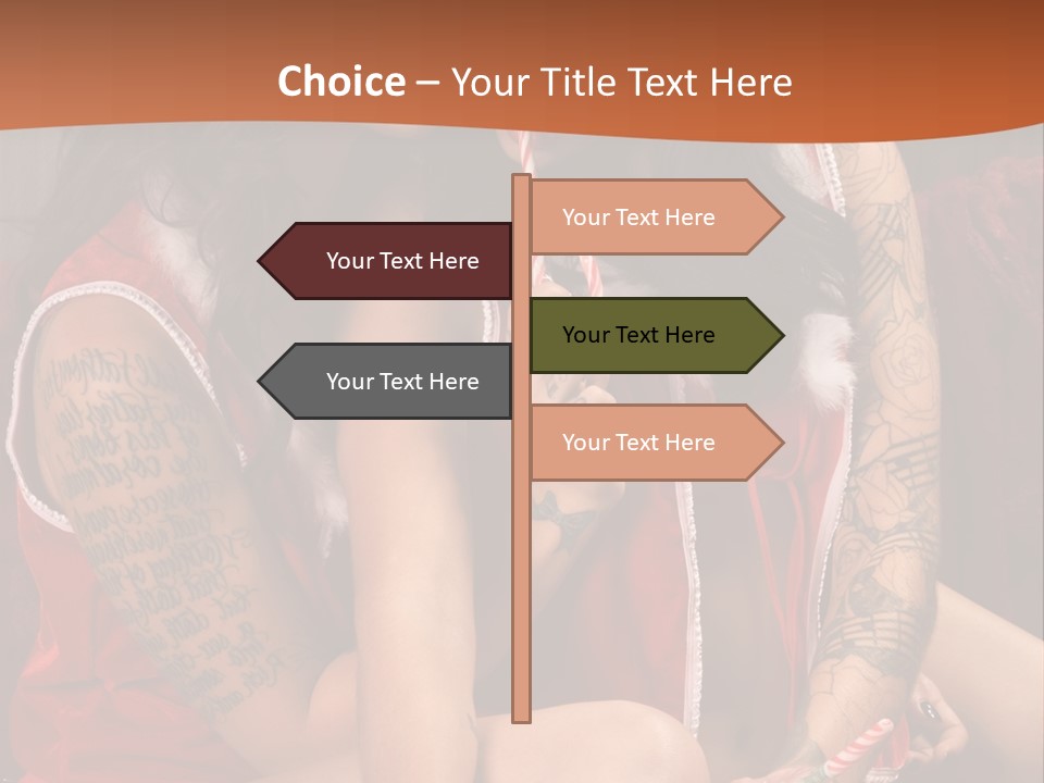 American Two Lady PowerPoint Template