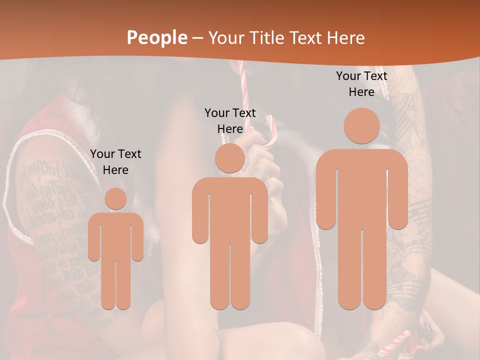 American Two Lady PowerPoint Template