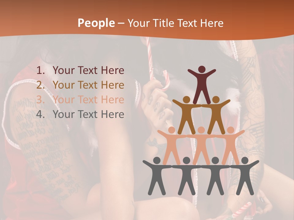 American Two Lady PowerPoint Template