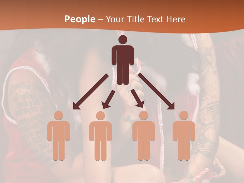 American Two Lady PowerPoint Template