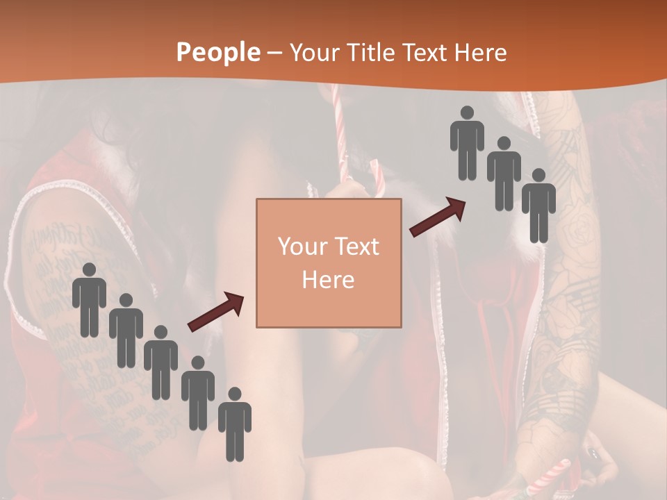 American Two Lady PowerPoint Template