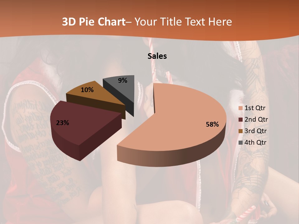 American Two Lady PowerPoint Template