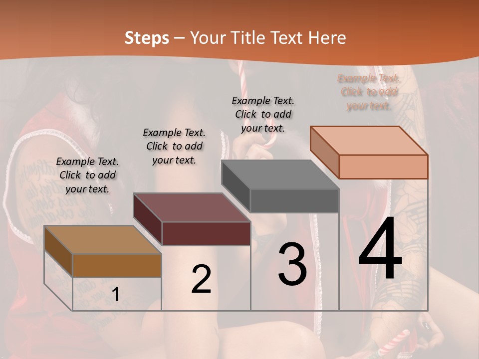 American Two Lady PowerPoint Template
