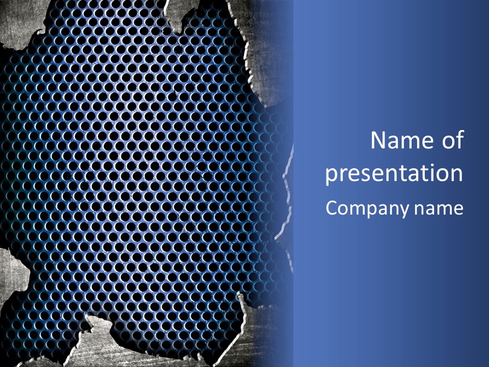 Blue Template Background PowerPoint Template