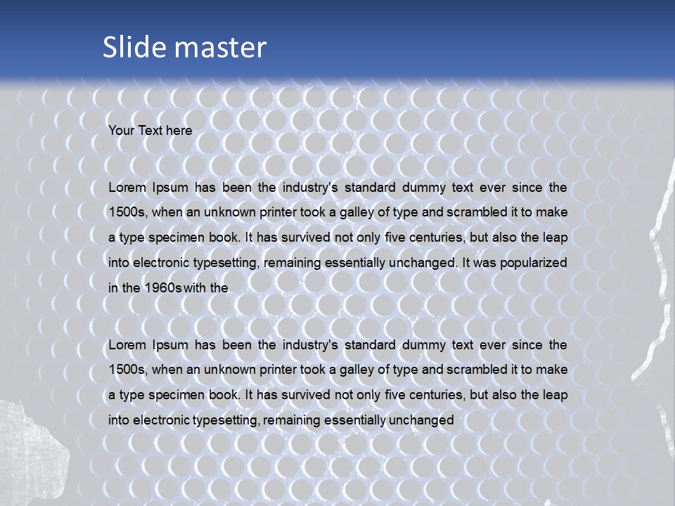 Blue Template Background PowerPoint Template