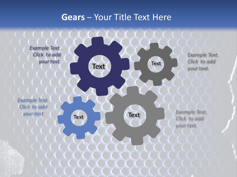 Blue Template Background PowerPoint Template