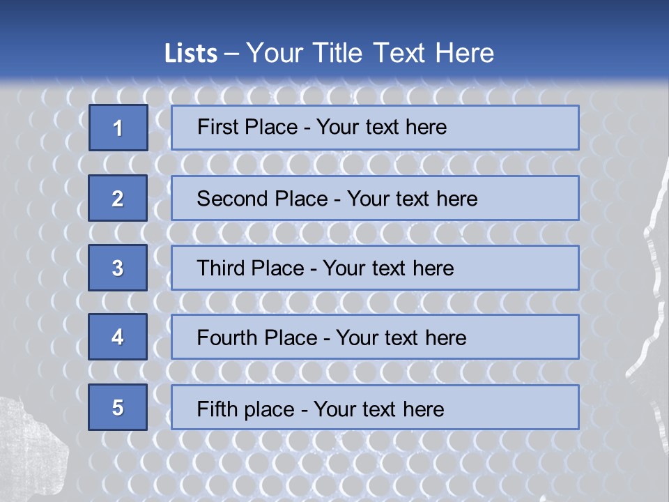 Blue Template Background PowerPoint Template
