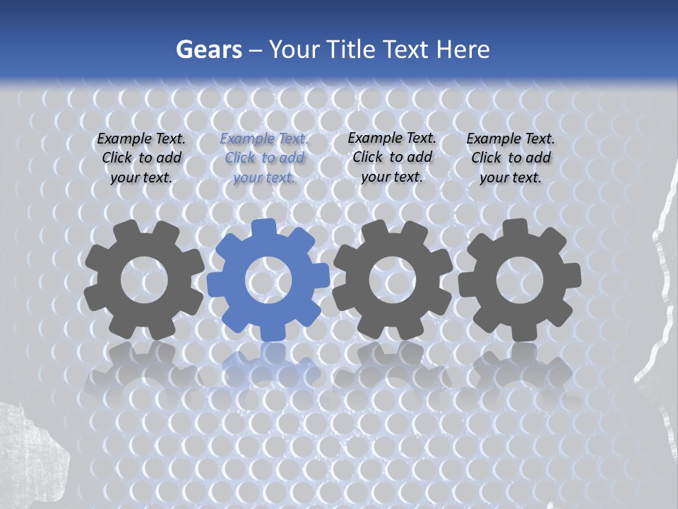 Blue Template Background PowerPoint Template