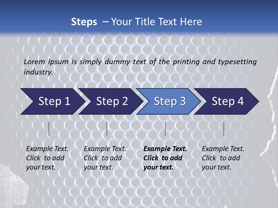 Blue Template Background PowerPoint Template