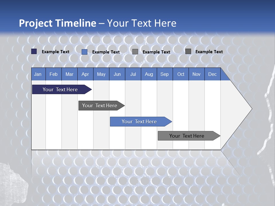 Blue Template Background PowerPoint Template