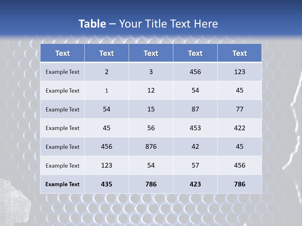 Blue Template Background PowerPoint Template