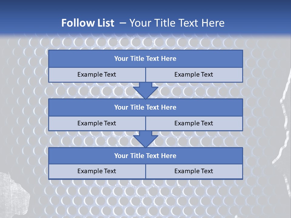 Blue Template Background PowerPoint Template
