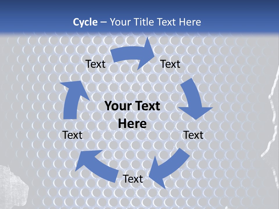 Blue Template Background PowerPoint Template