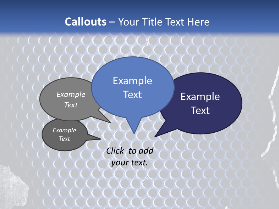 Blue Template Background PowerPoint Template