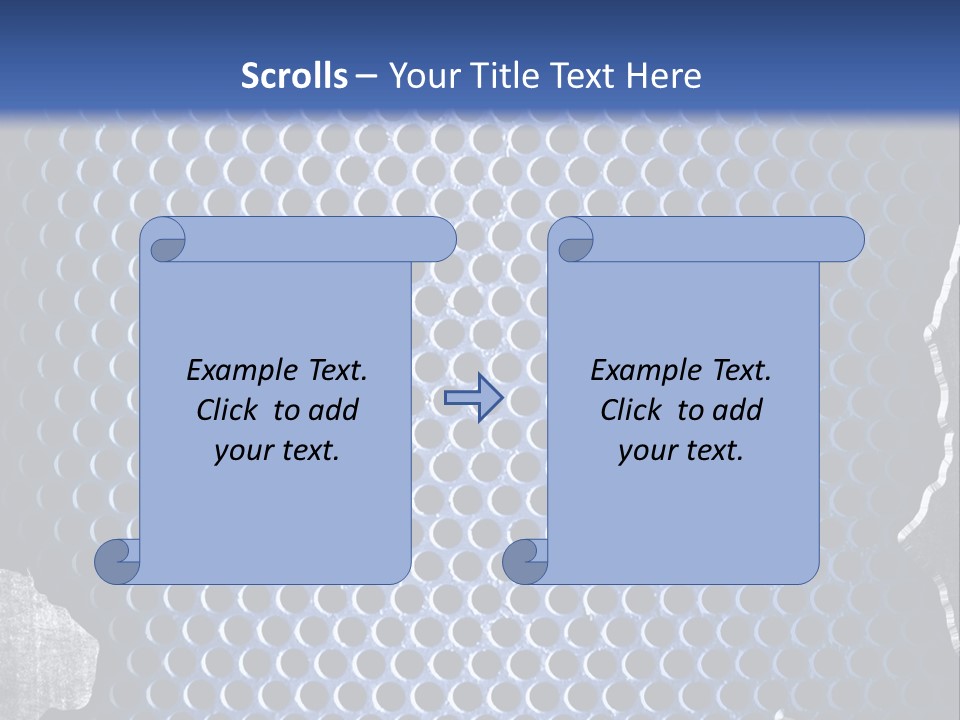 Blue Template Background PowerPoint Template