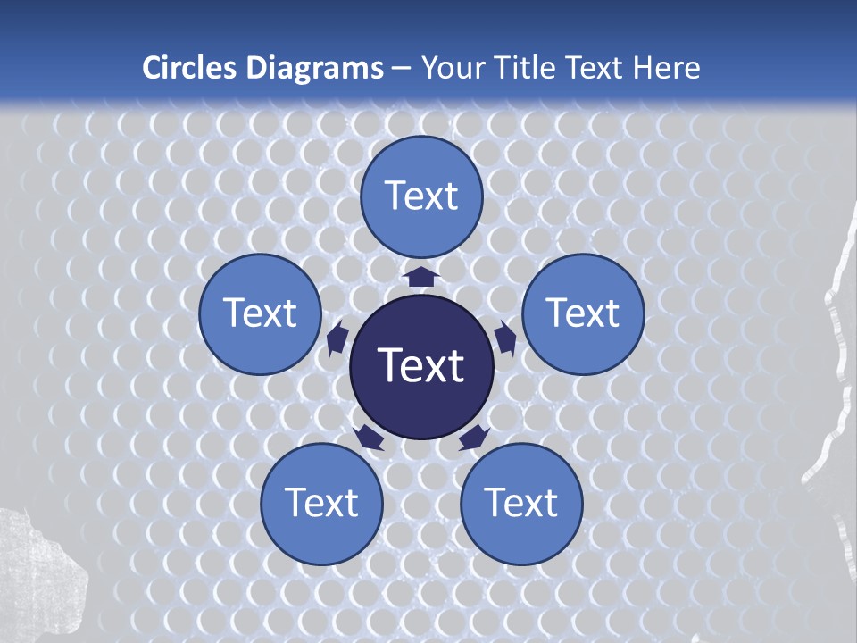 Blue Template Background PowerPoint Template