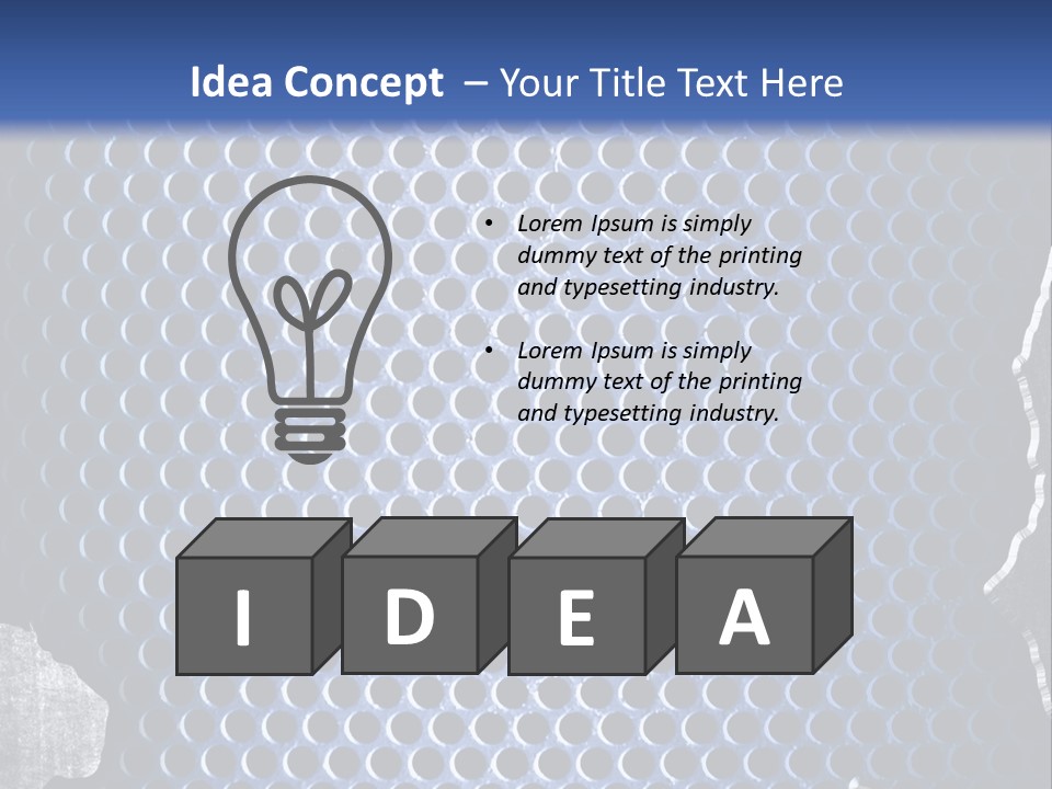 Blue Template Background PowerPoint Template