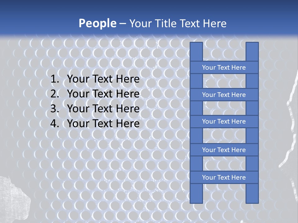 Blue Template Background PowerPoint Template