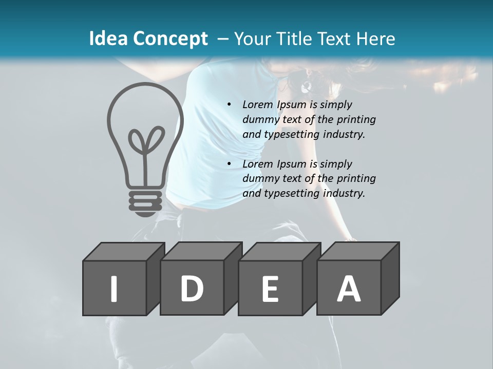 Acrobat Hip Long PowerPoint Template