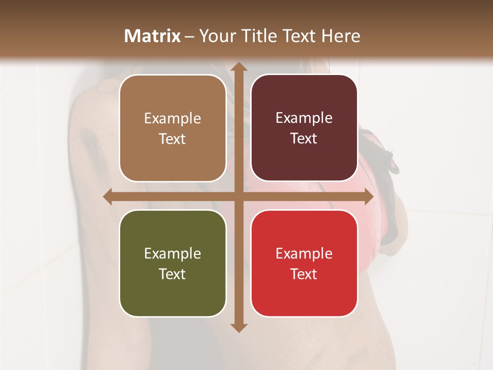 Dirty Kickboxing Sexy PowerPoint Template