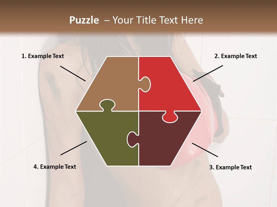 Dirty Kickboxing Sexy PowerPoint Template