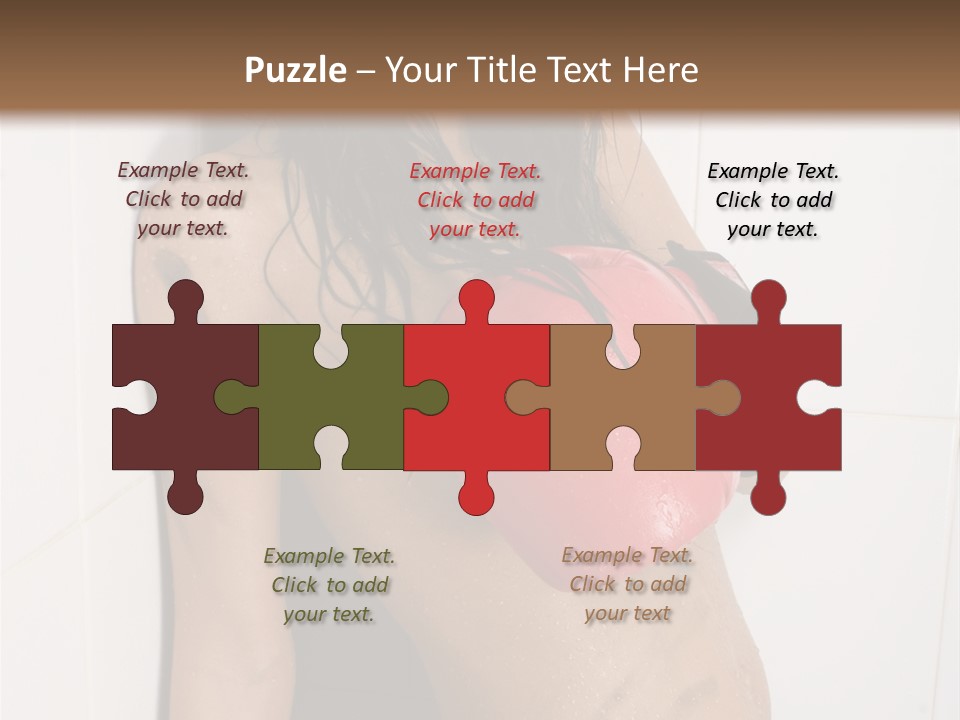 Dirty Kickboxing Sexy PowerPoint Template