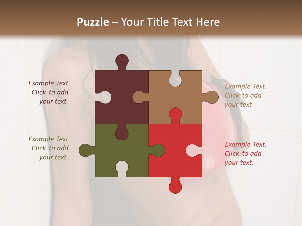 Dirty Kickboxing Sexy PowerPoint Template