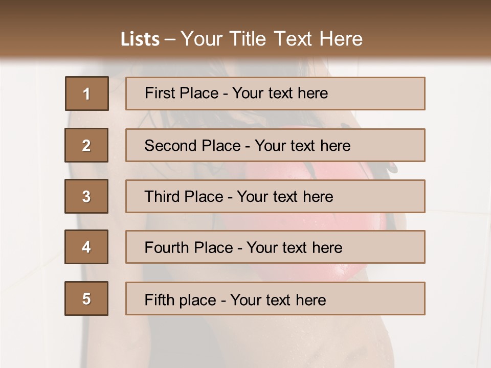 Dirty Kickboxing Sexy PowerPoint Template