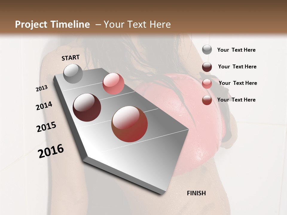 Dirty Kickboxing Sexy PowerPoint Template