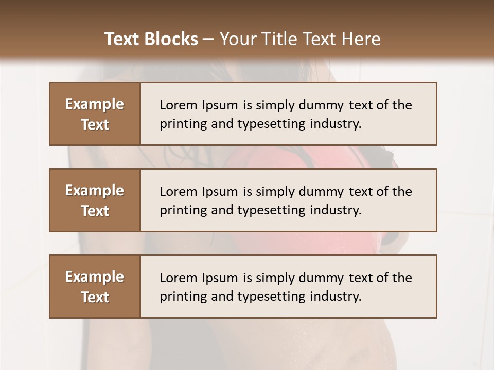 Dirty Kickboxing Sexy PowerPoint Template