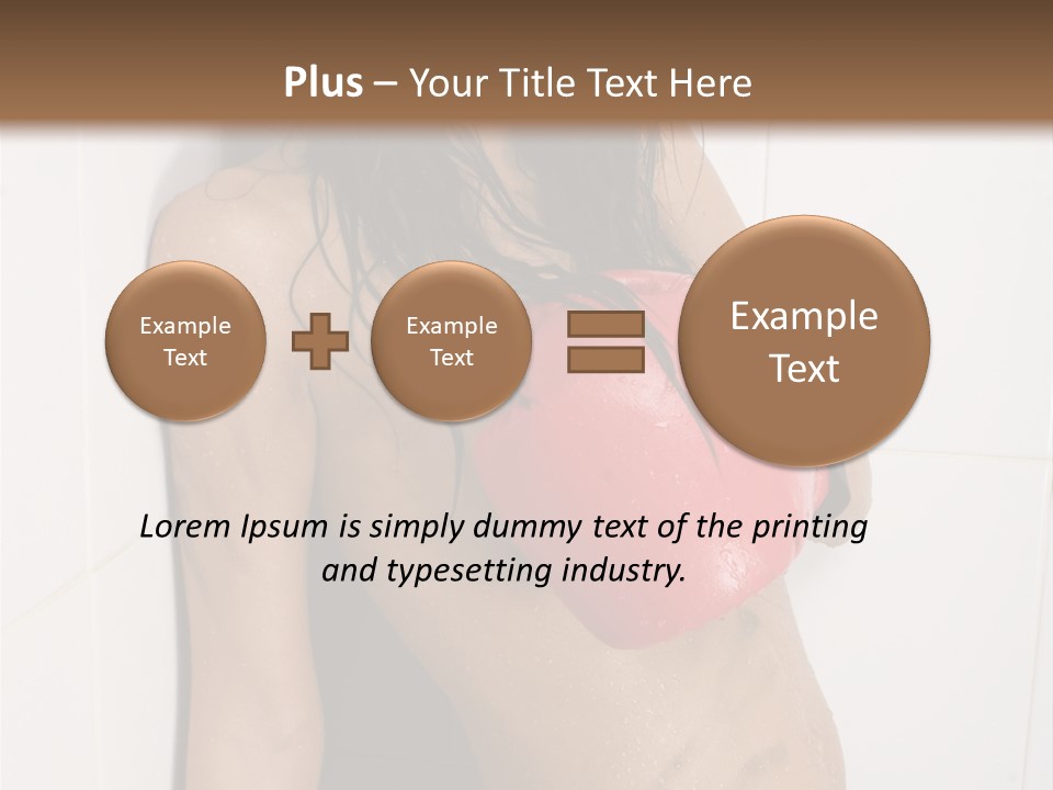 Dirty Kickboxing Sexy PowerPoint Template
